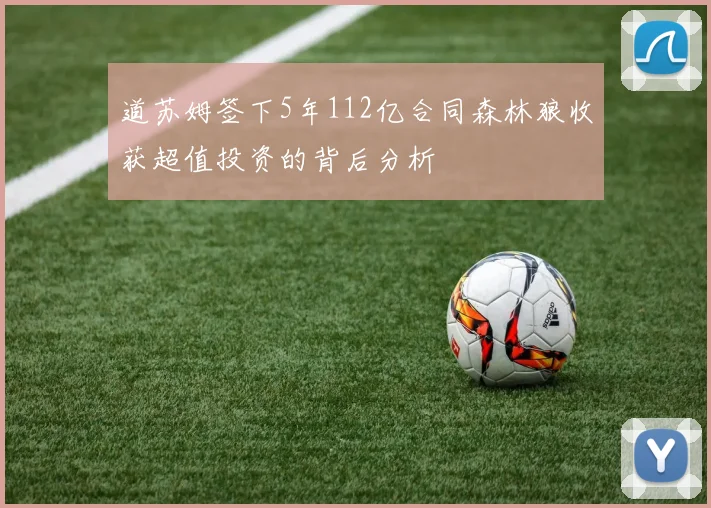 道苏姆签下5年112亿合同森林狼收获超值投资的背后分析